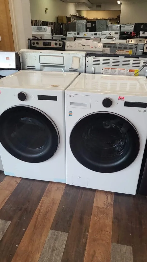 4.5 cu. ft. Capacity Smart Front Load Energy Star Washer with TurboWash With 7.4 Cu. Ft. Smart Electric Dryer