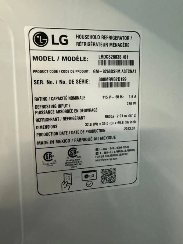LG New - 25.5 Cu. Ft. Bottom-Freezer Refrigerator - Stainless Steel
