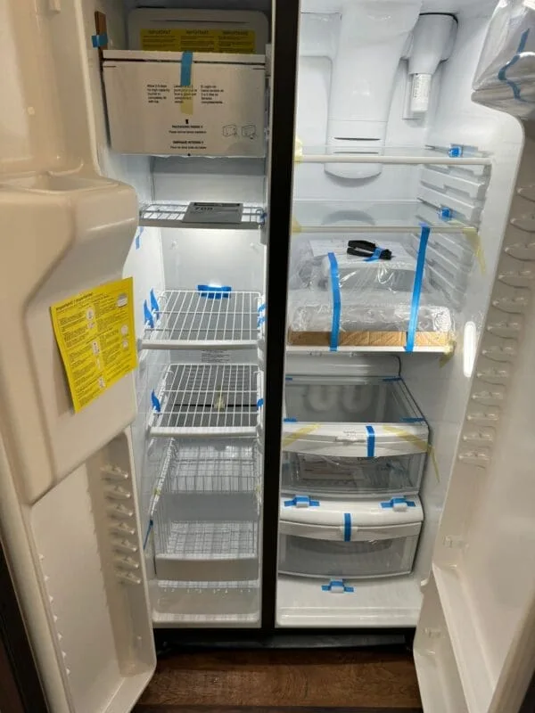 GE - 25.3 Cu. Ft. Side-by-Side Refrigerator - Stainless Steel