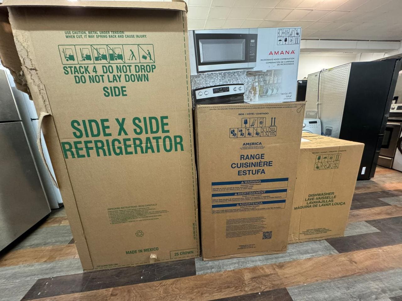Appliances Package in Box Available (Stove, Refrigerator, Dishwasher, Microwave)