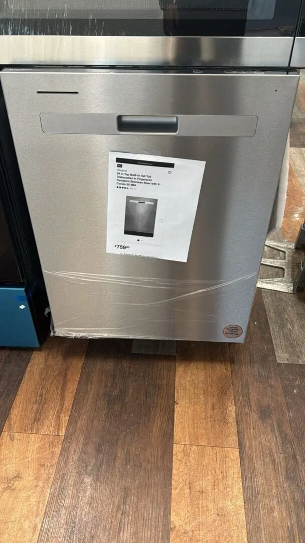 Whirlpool – New Top Control Built-In Dishwasher – Stainless Steel