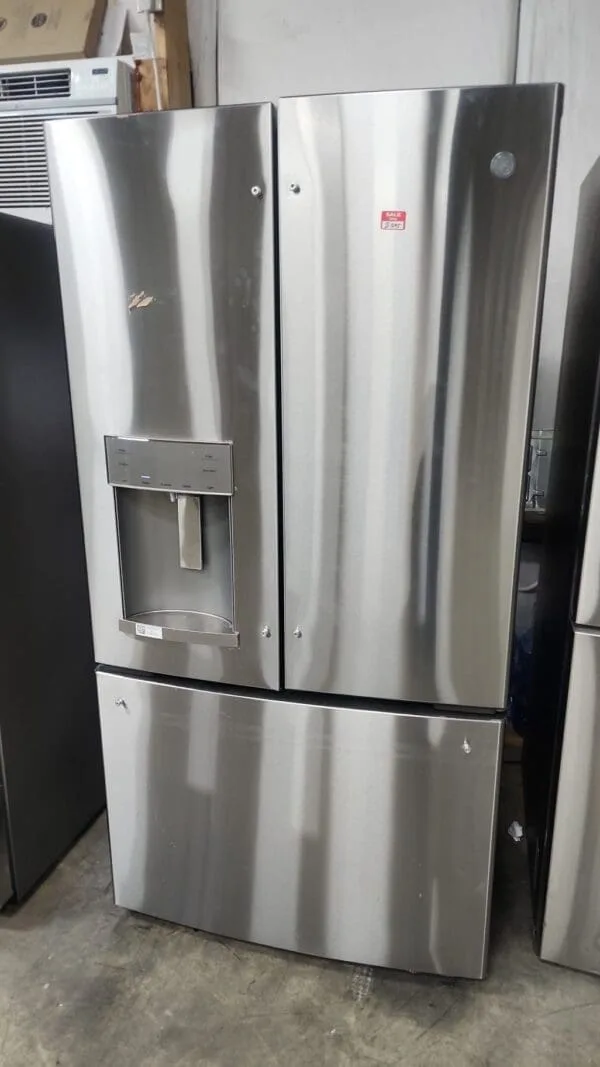 GE - 27.7 Cu. Ft. French Door Refrigerator - Stainless Steel