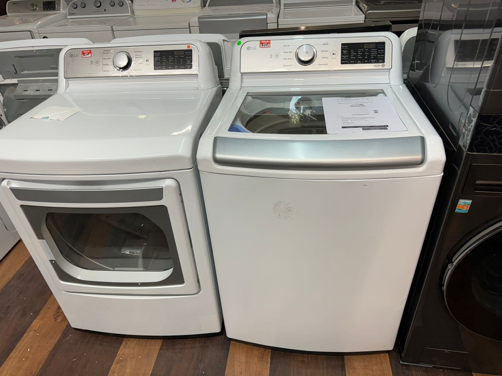 LG New Open Box Top Load Washer Set With Impeller Huge Savings