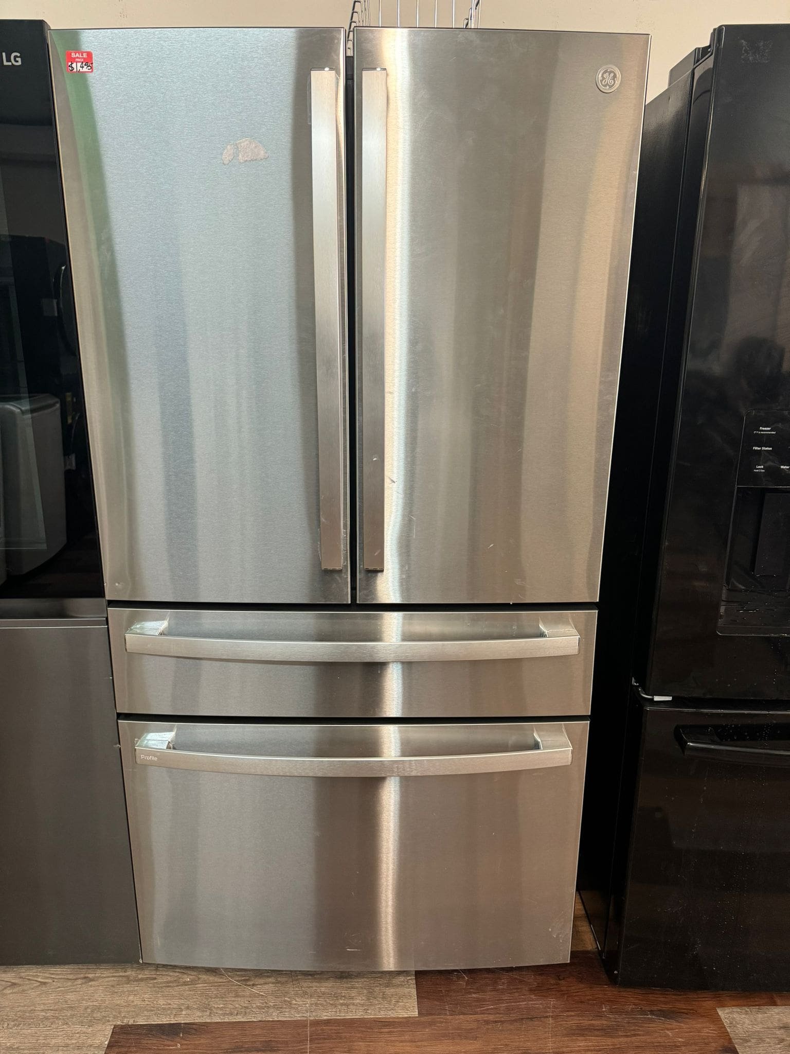 GE Profile – 28.7 Cu. Ft. 4 Door French Door Refrigerator – Stainless Steel