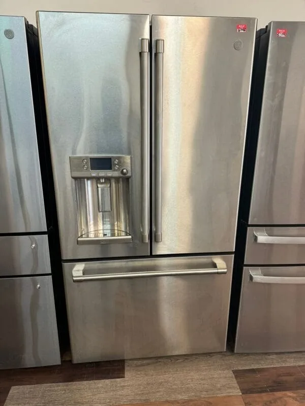 GE Café - 27.8 Cu. Ft. French-Door Refrigerator with Water Dispenser - Stainless - Like New