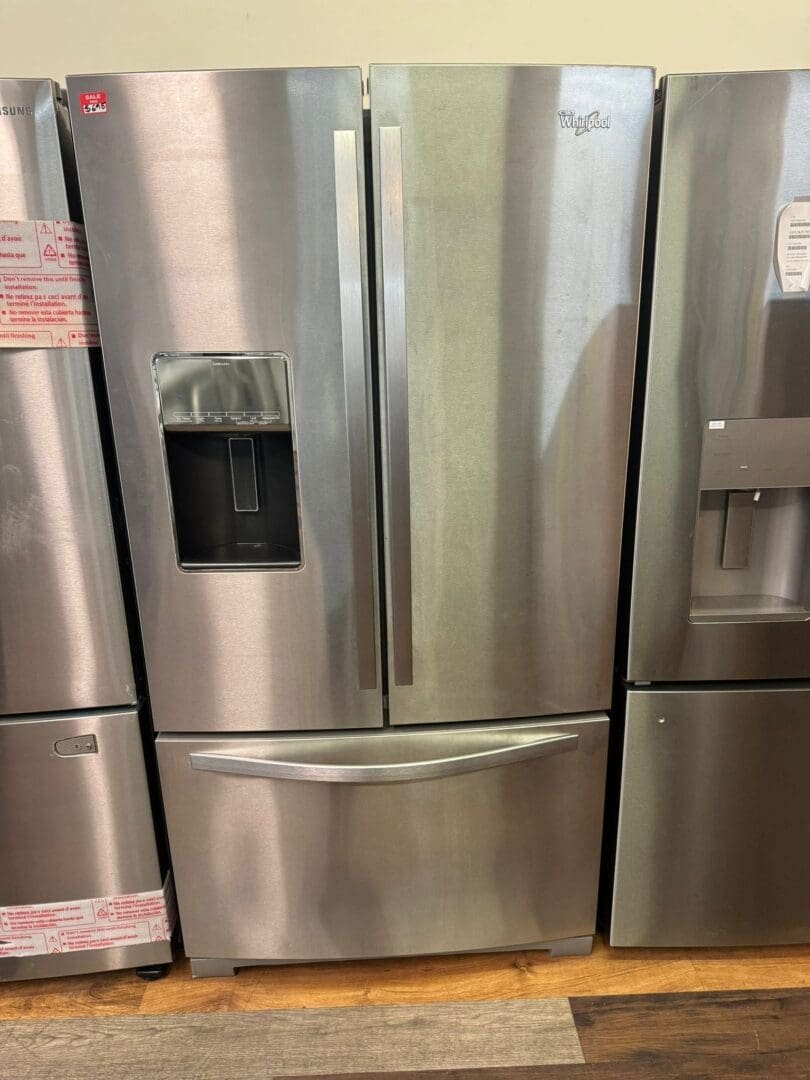 Whirlpool 26.8 – Cu ft French Door Refrigerator – Stainless – Like New