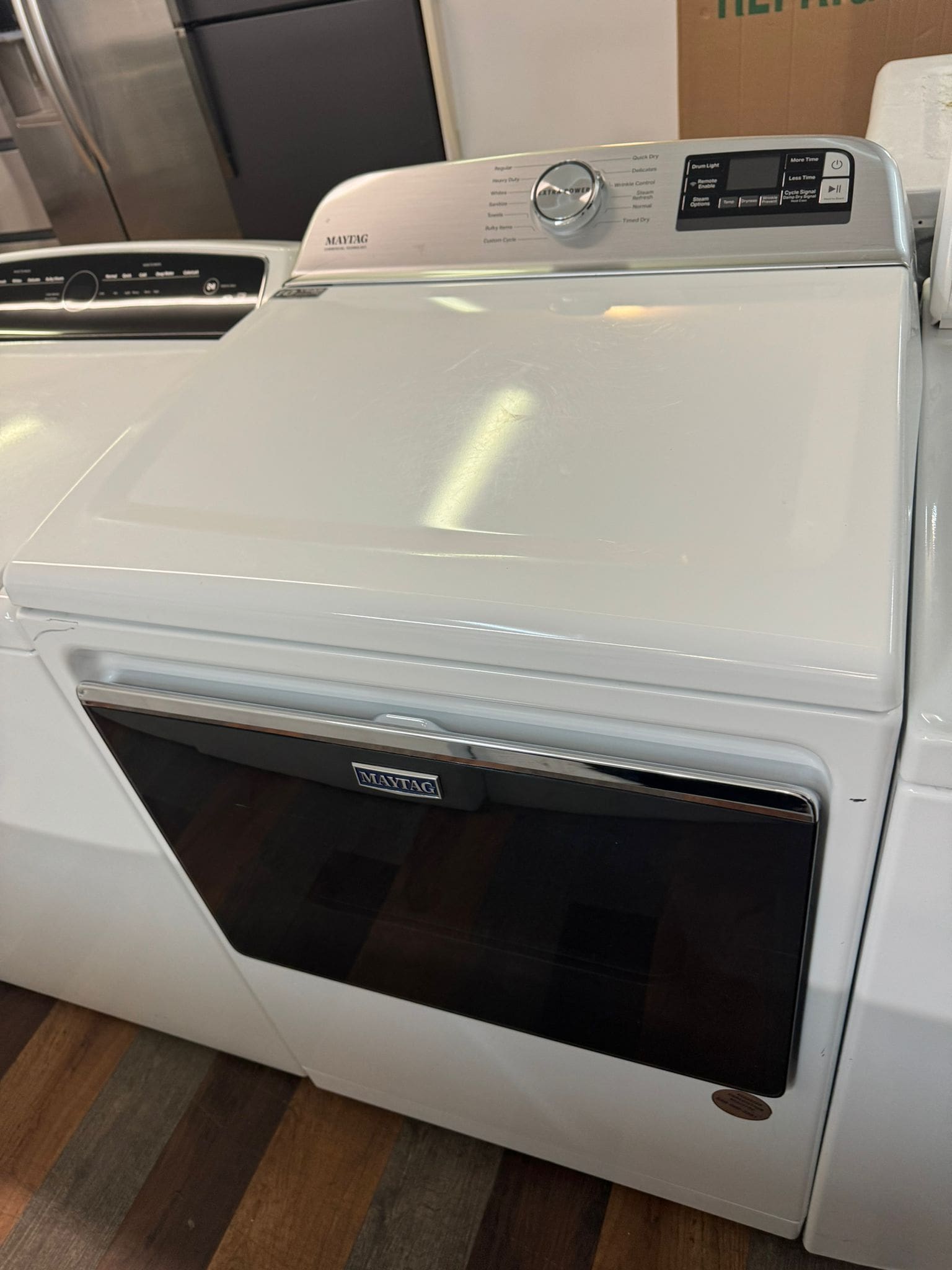 Maytag – 7.4 Cu. Ft. Smart Electric Dryer – Like New – White