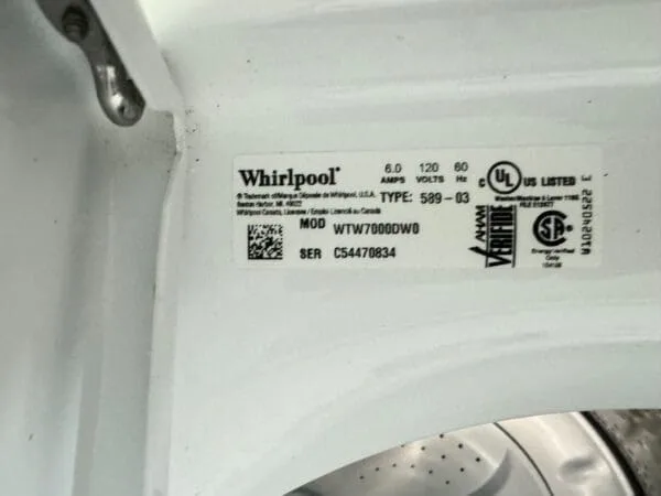 Whirlpool Cabrio 28 Inch 4.8 cu. ft. Top Load Washer
