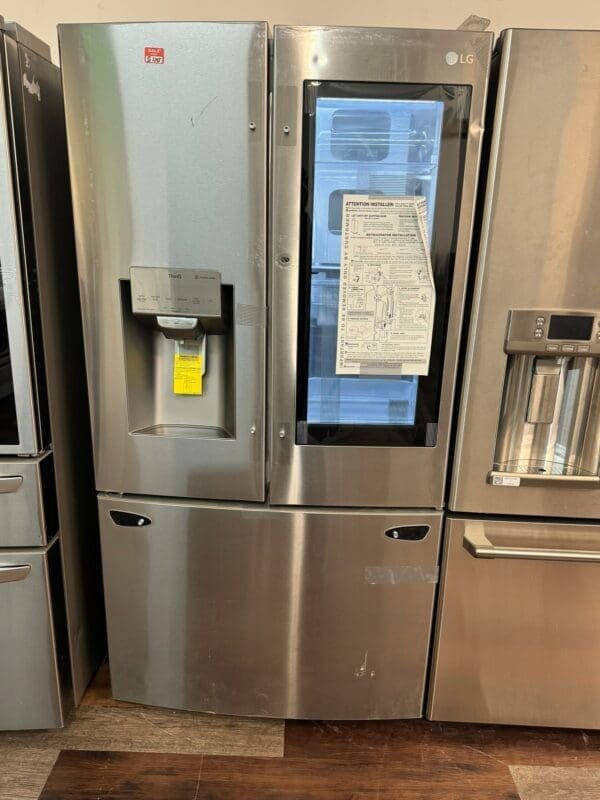 LG New Open Box Instaview 3 Door Frenchdoor Refrigerator - Stainless