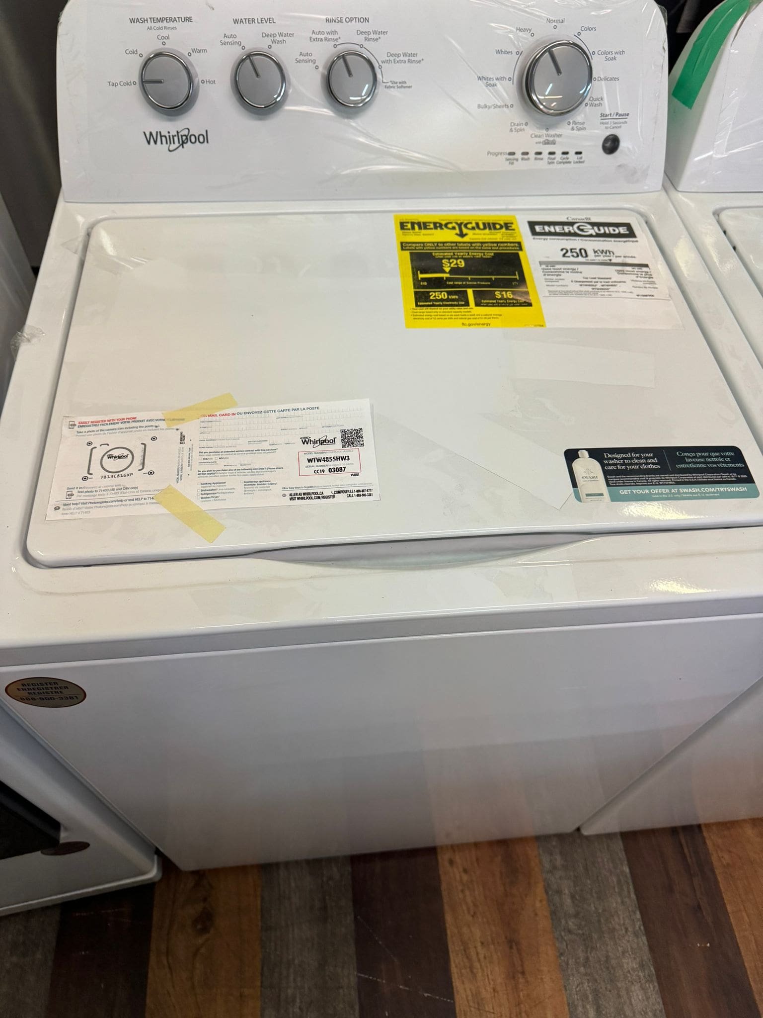 Whirlpool 3.8 cu. ft. Top Load Washer – White