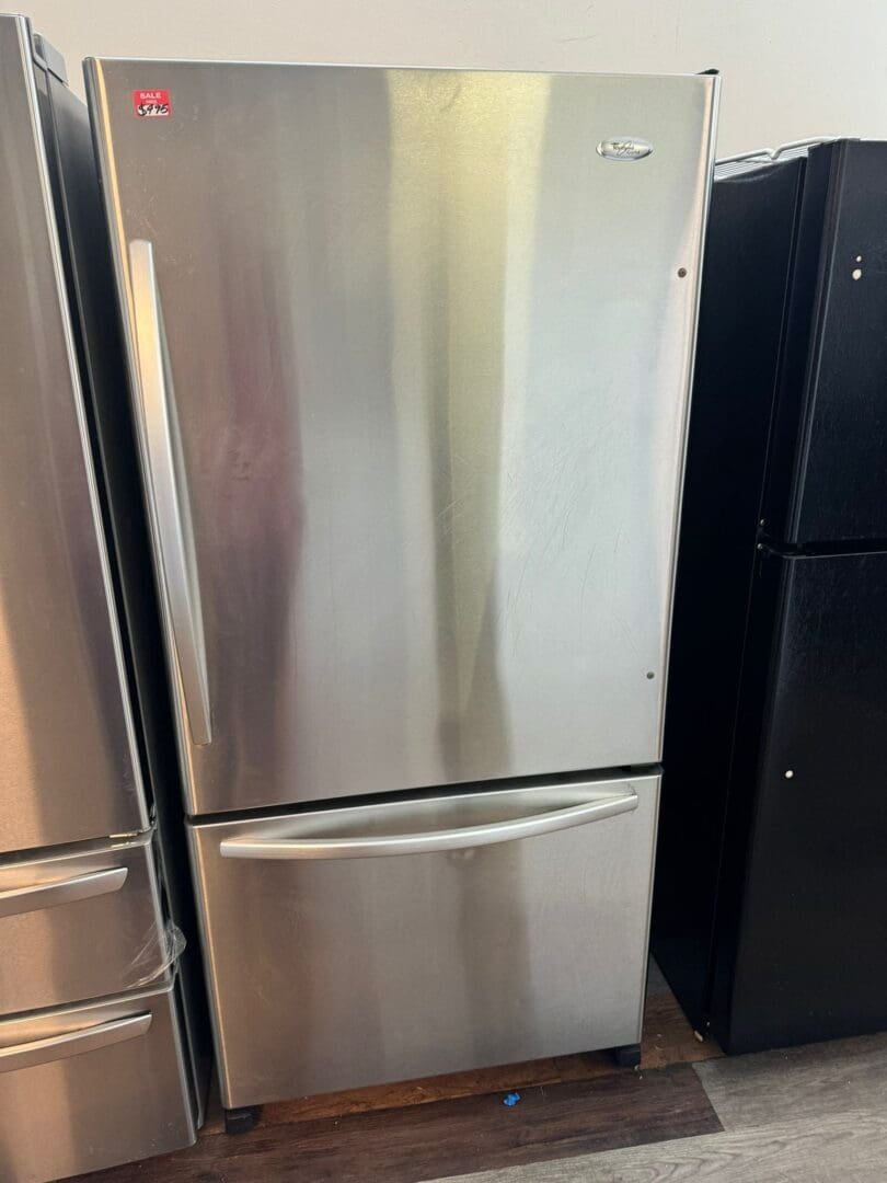 Whirlpool Used 21.9 cu. ft. Bottom-Freezer Refrigerator – Stainless