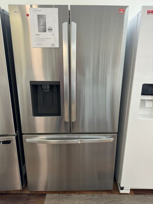 LG 26 cu. ft. Counter-Depth French Door Refrigerator Stainless Steel