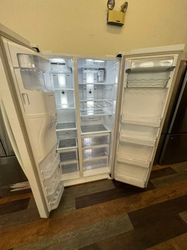 Samsung Used White Side By Side Refrigerator
