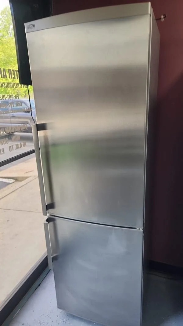 Summit Used 24" Width Bottom Freezer Refrigerator - Stainless
