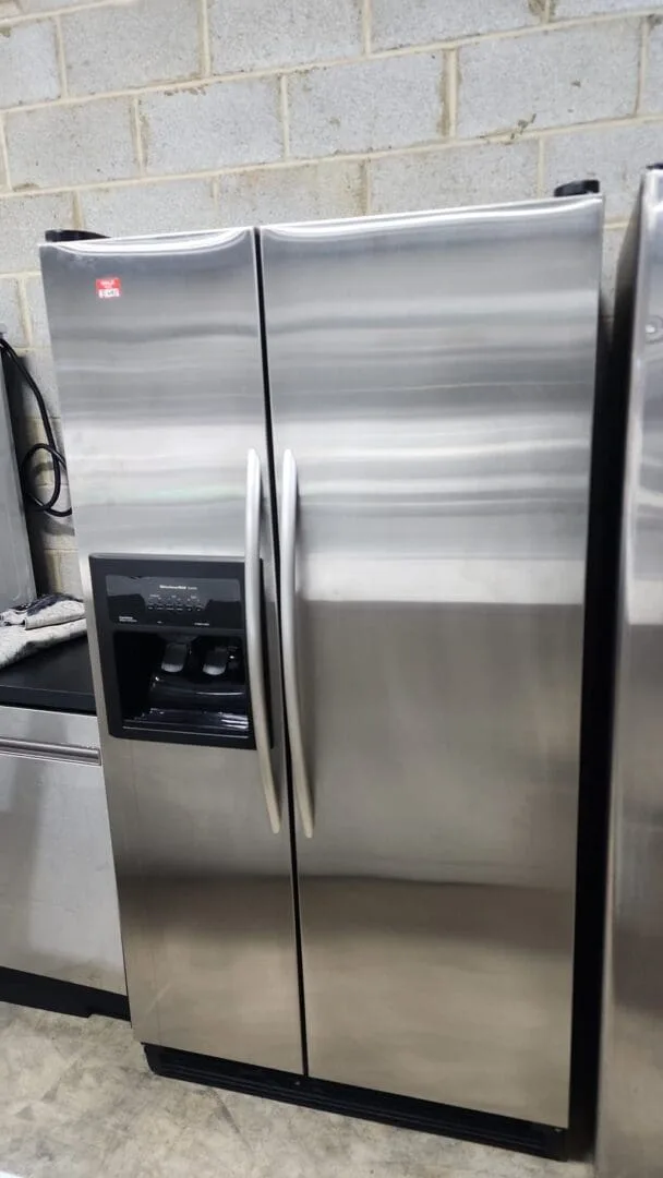 Whirlpool Used 36" Width Side By Side Refrigerator - Stainless