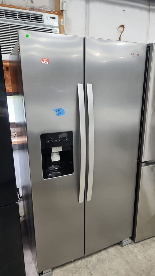 Whirlpool Used Side By Side Refrigerator - Stainless