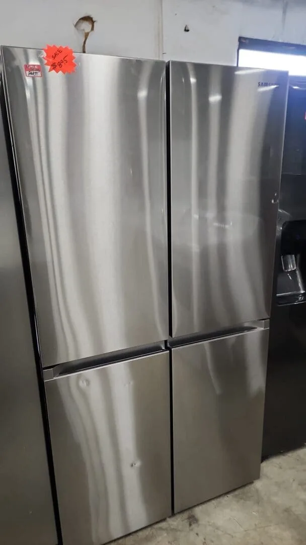 Samsung New But Missing Parts - 23 cu. ft. 4-Door Flex French Door Counter Depth Smart Refrigerator - Stainless Steel