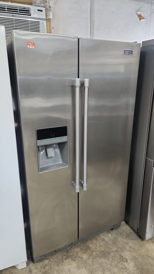 Maytag Used 36″ Width Side BY Side Refrigerator – Stainless
