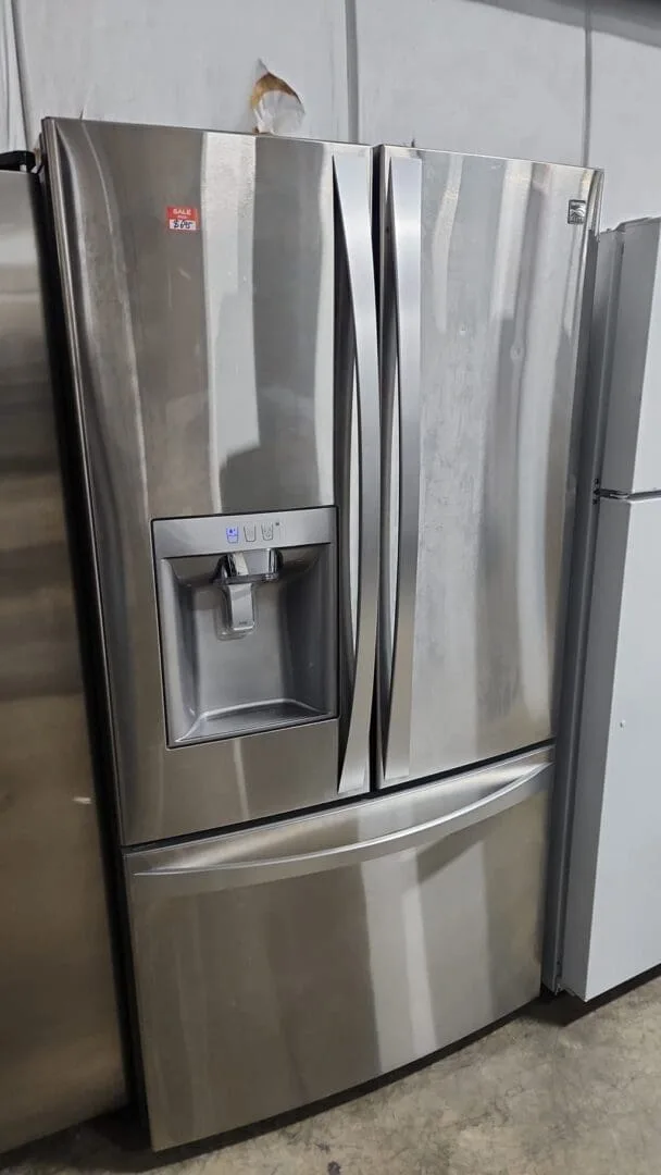 Kenmore Used Like New 36" Width 3 Door Frenchdoor Refrigerator - Stainless