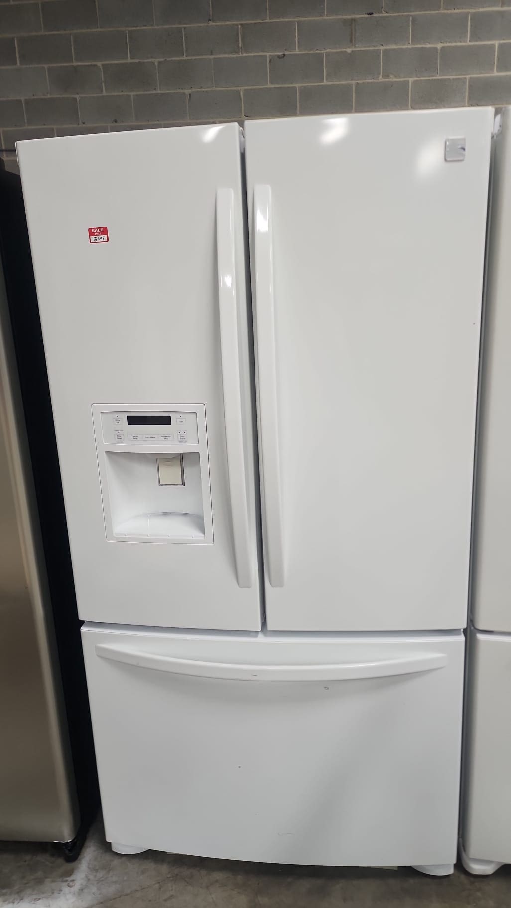 Kenmore Used 36″ Width 3 Door Frenchdoor Refrigerator – White