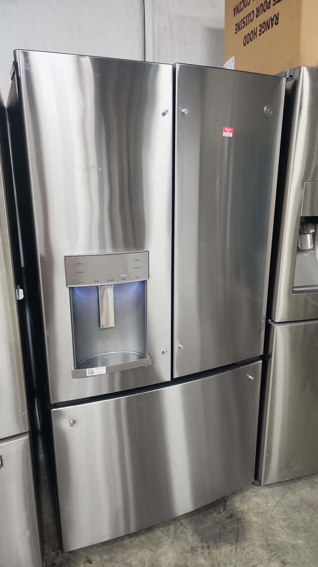 GE New 36″ Width 3 Door Frenchdoor Refrigerator – Stainless
