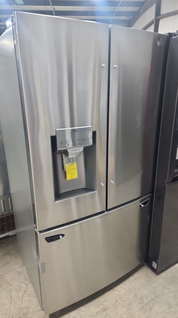 LG New Open Box 36" Width 3 Door Frenchdoor Refrigerator - Stainless