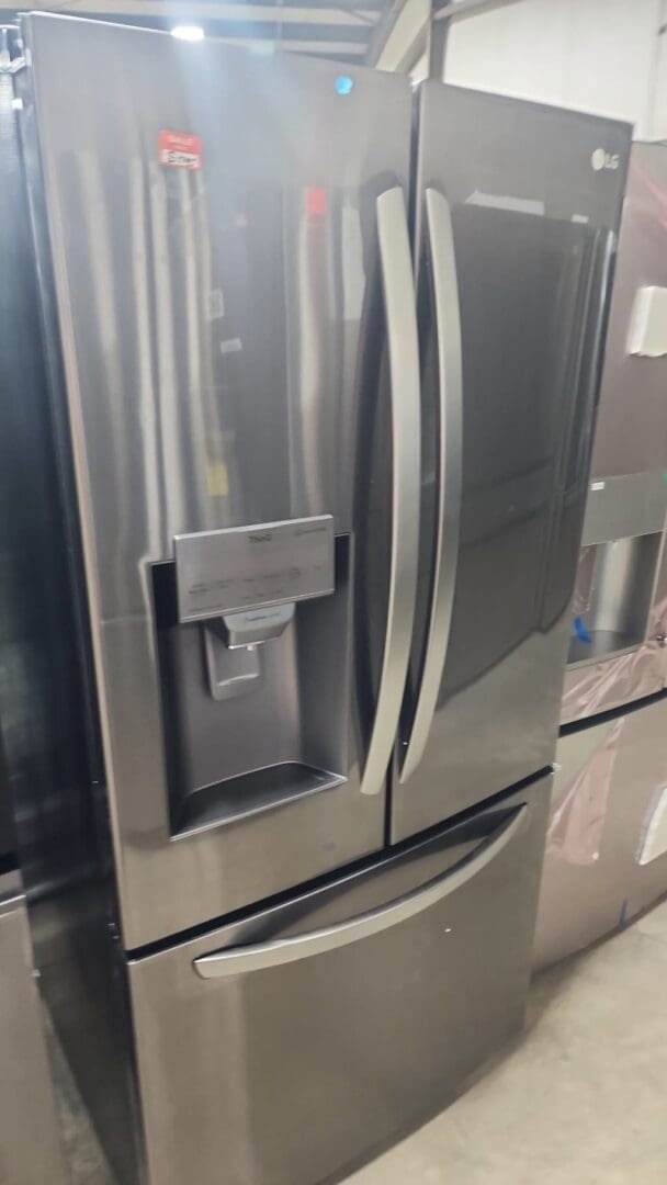 LG New 36″ Width 3 Door Frenchdoor Refrigerator – Black Stainless