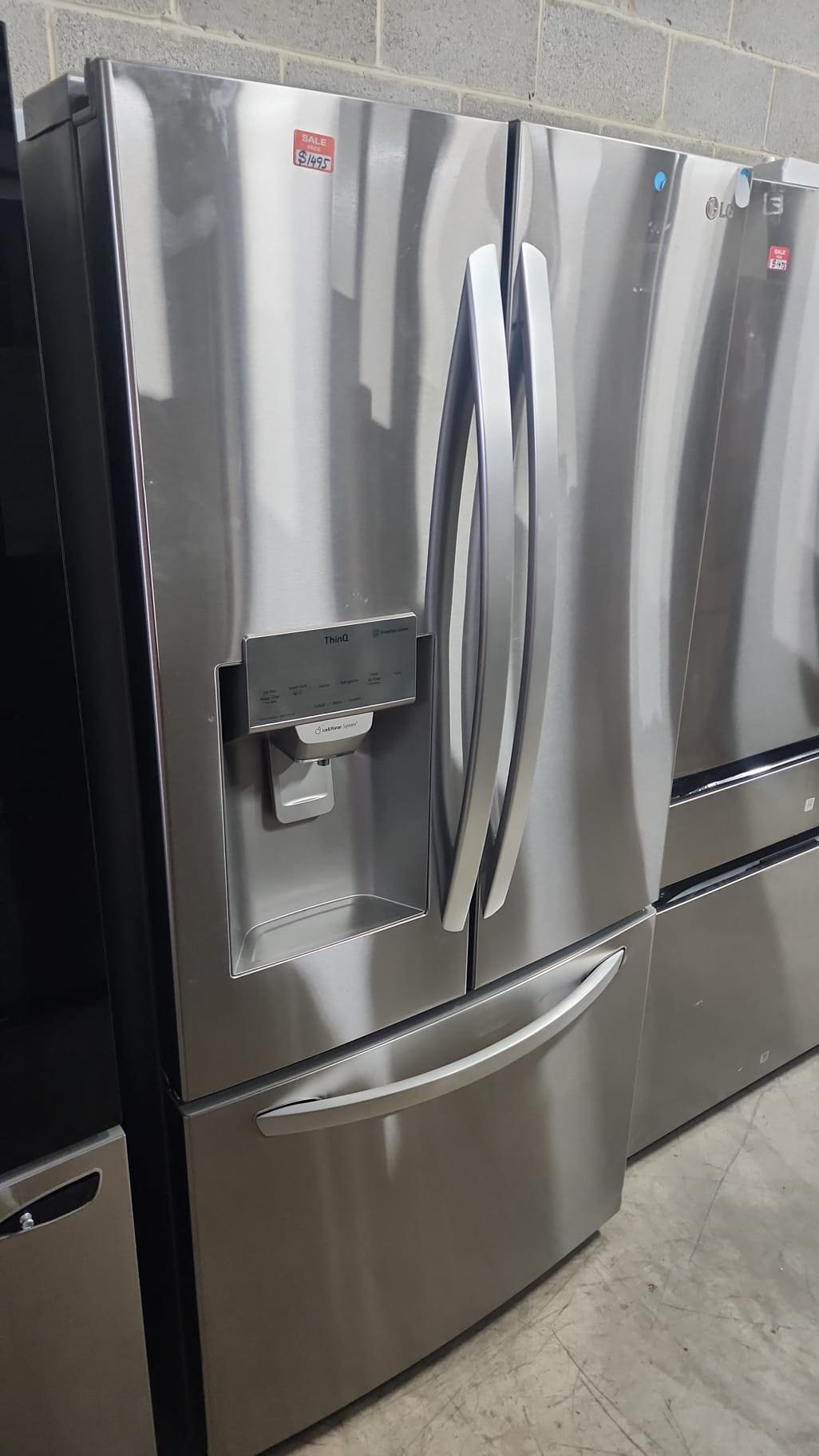 LG New Open Box 33″ Width 3 Door Frenchdoor Refrigerator – Stainless