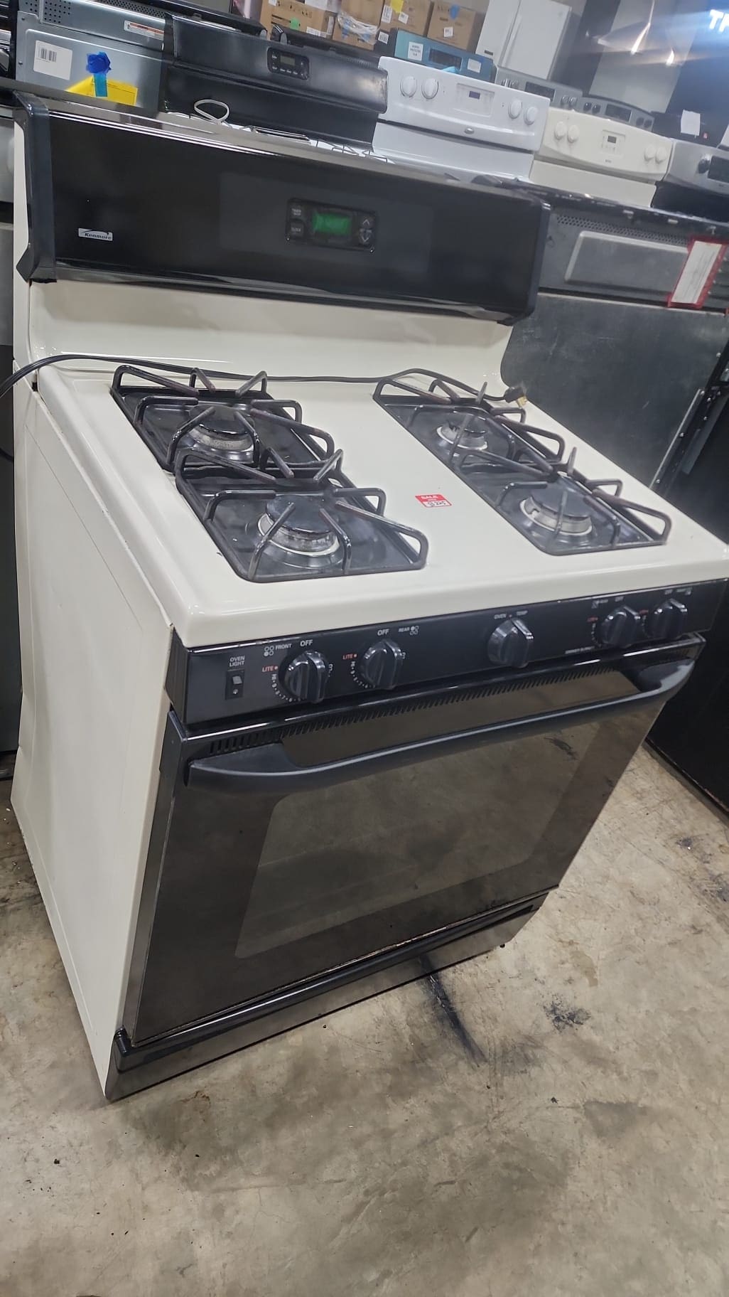 Kenmore Used Gas Stove Freestanding – White And Gas