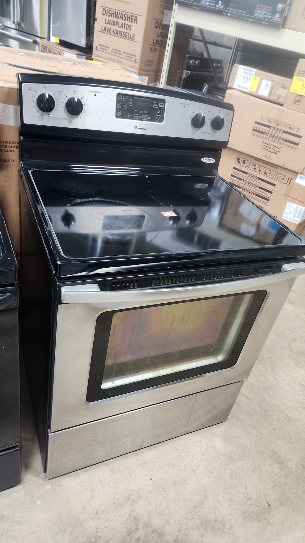 Amana Used Electric Range Freestanding – Stainless