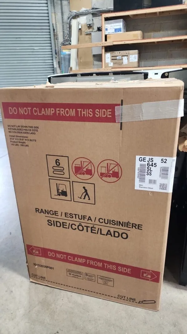 GE New 5.3 Cu.ft Slide in Electric Range - Stainless Steel