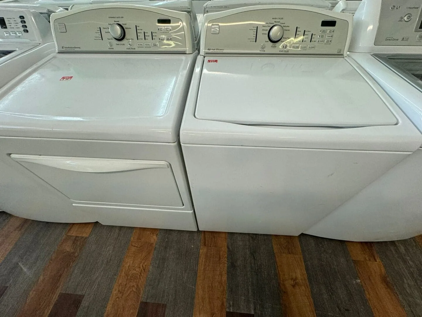Kenmore Used Washer Dryer Set - White
