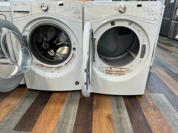 Whirlpool Used 27" Front Load Washer With 27 Inch Front Load Electric Dryer - White