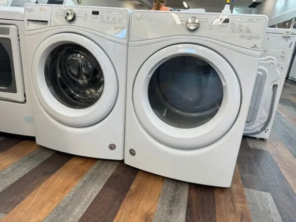 Whirlpool Used 27" Front Load Washer With 27 Inch Front Load Electric Dryer - White