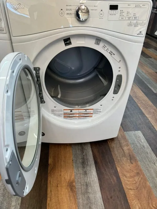 Whirlpool Used 27" Front Load Washer With 27 Inch Front Load Electric Dryer - White