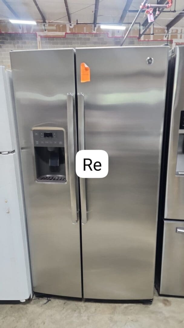 GE Refurbished ( But Nice Condition) 25.9 Cu. Ft. Side-By-Side Refrigerator – Stainless