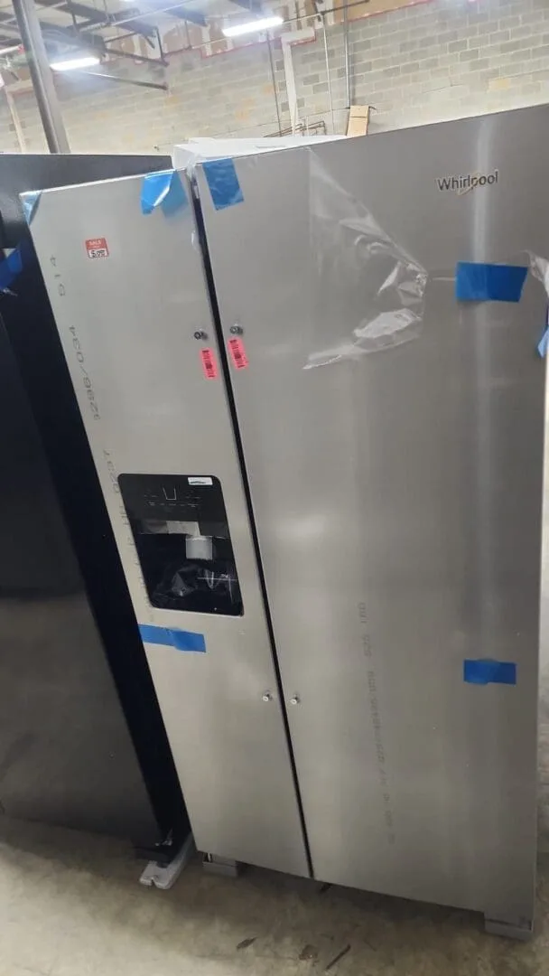 Whirlpool 33" Wide New Open Box Side By Side Refrigerator - Stainless