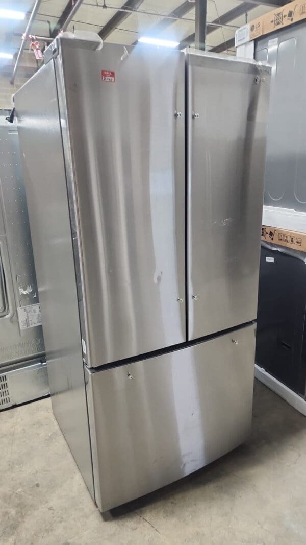 LG New 33 Inch Scratch and Dent 3-Door French Door Refrigerator - Stainless