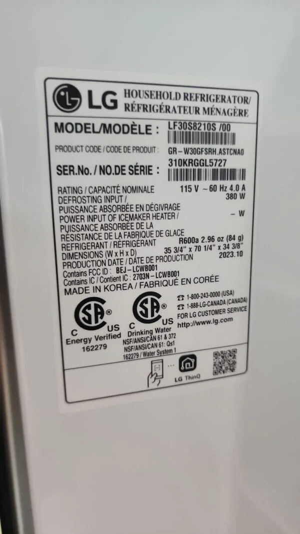 LG -New 30 Cu. Ft. 4-Door French Door Smart Refrigerator - Stainless