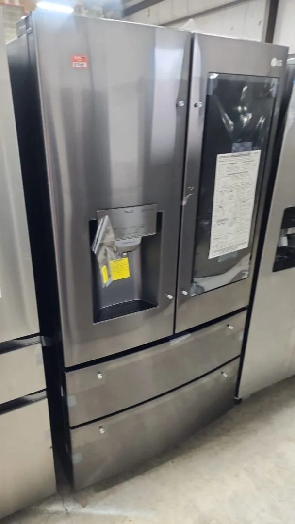 LG New Open Box 36 Inch 4 Door Smart Instaview Refrigerator - Black Stainless