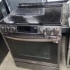 LG New - 6.3 Cu. Ft. Smart Slide-In Electric Convection Range - Black Stainless Steel