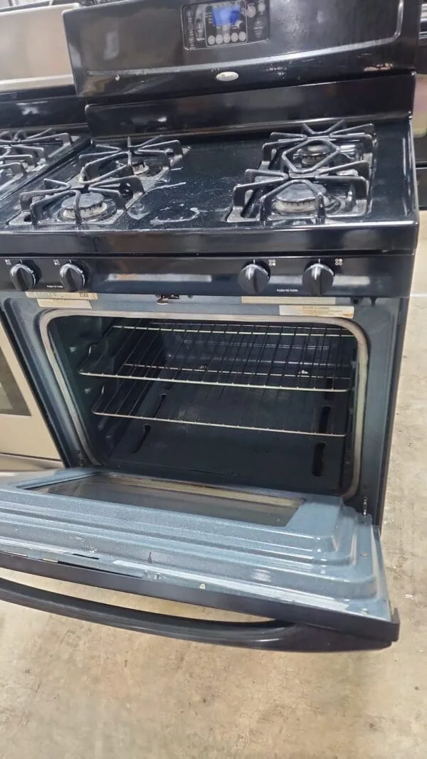 Whirlpool Used Gas Stove Freestanding - Black