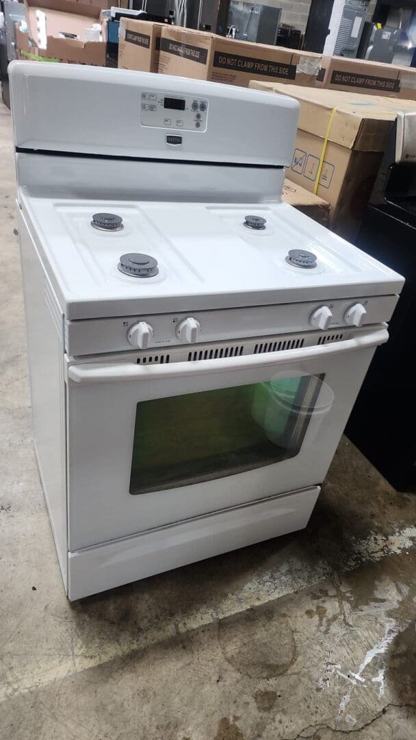 Maytag Gas Stove Freestanding – White