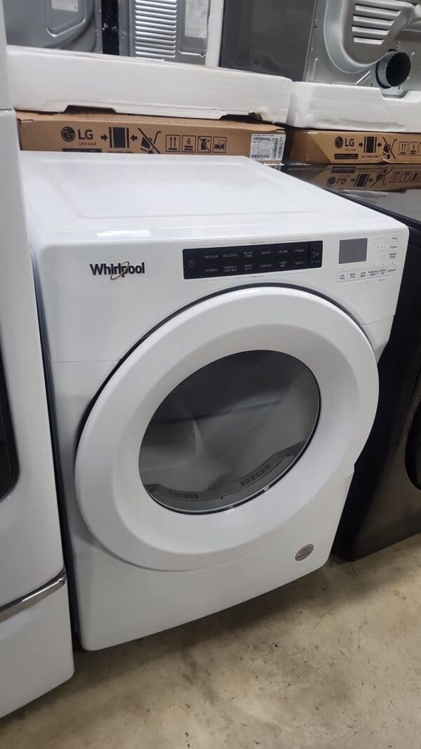 White Whirlpool Like New Front Load Dryer