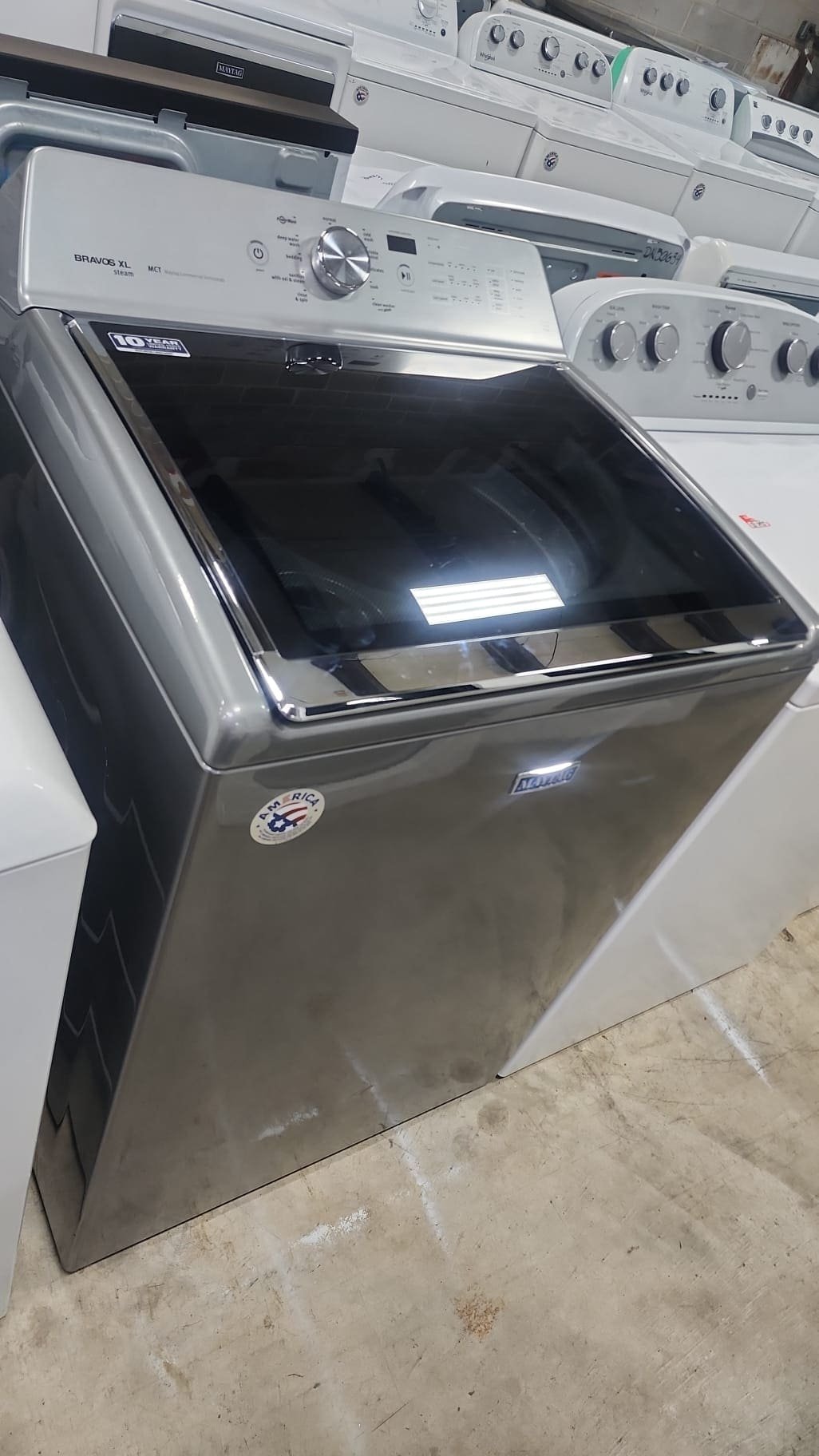Maytag Used Top Load Washer – Black Stainless