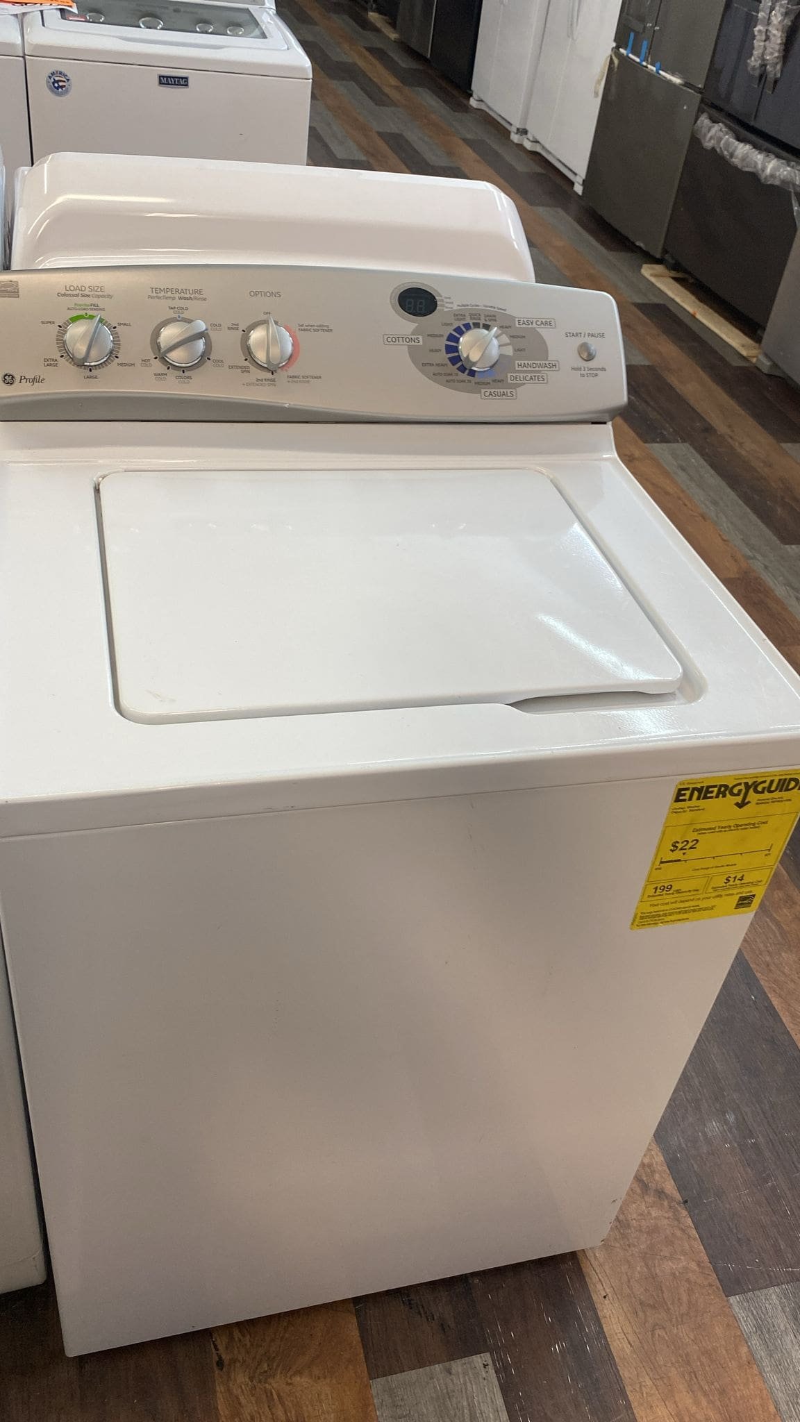 GE Profile Used Top Load Washer – White