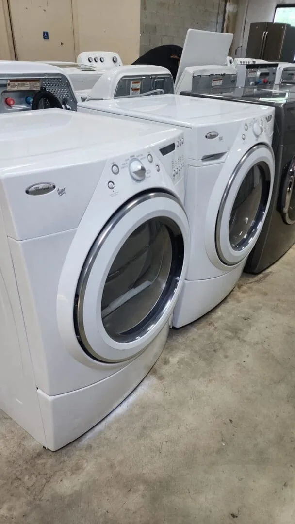 Whirlpool Used Front Load Washer Dryer Set - White
