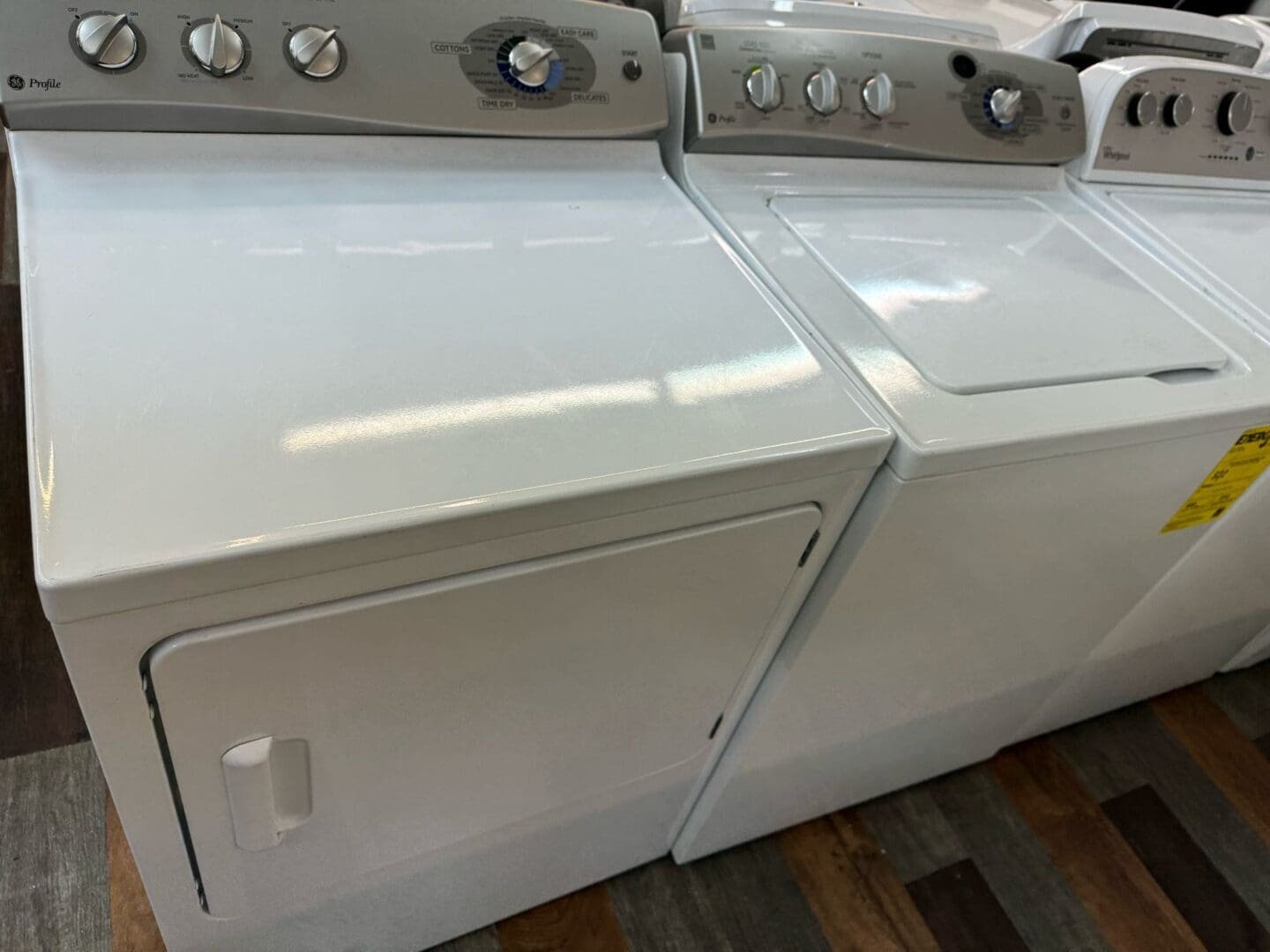 GE Profile Used Washer Dryer Set – White