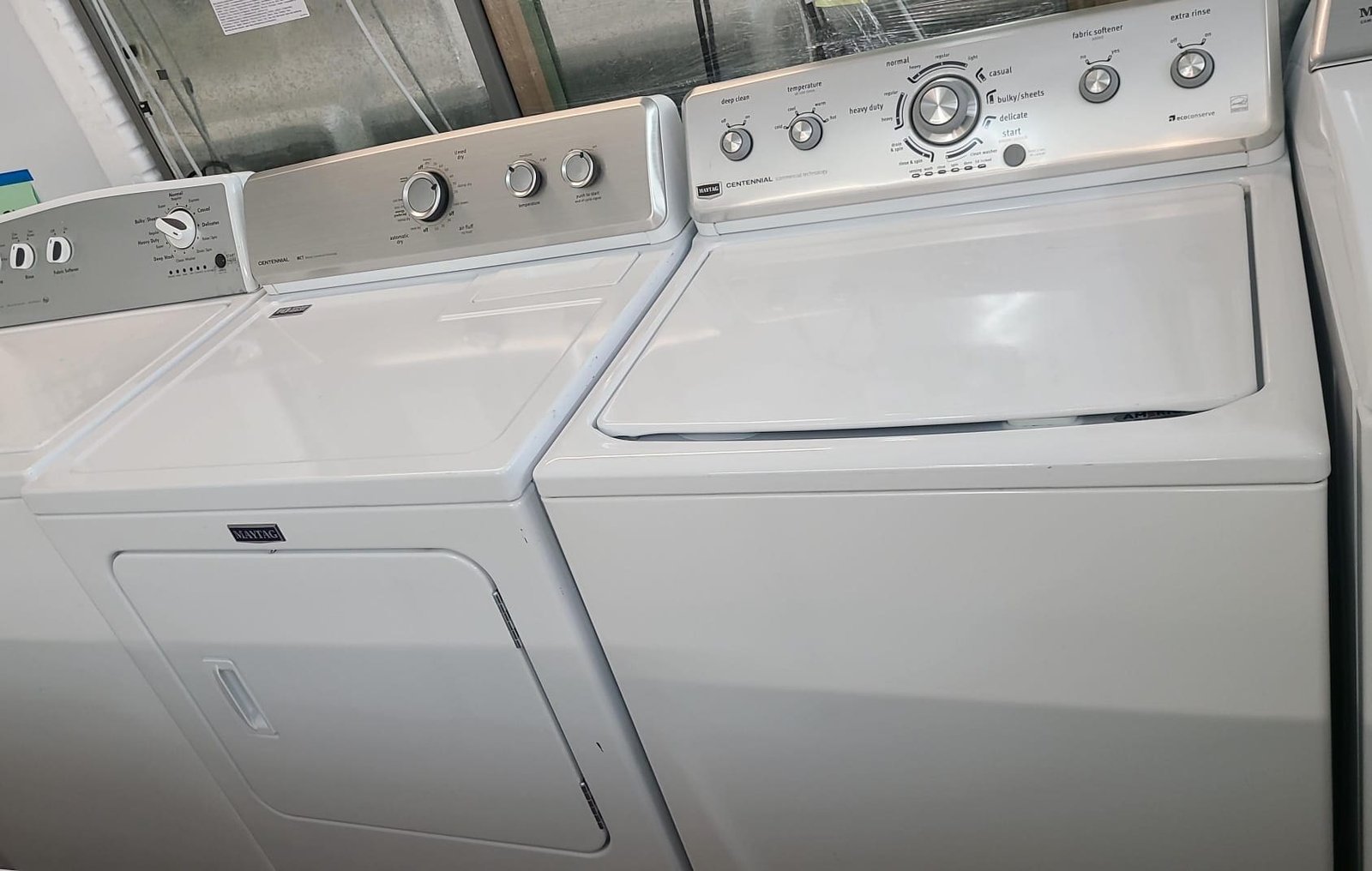 Maytag 27″ Used Washer Dryer Set – White