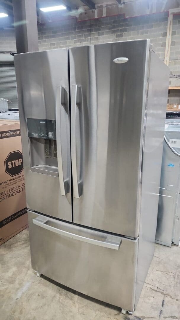 Whirlpool Refurbished 3 Door French Door Refrigerator – Stainless